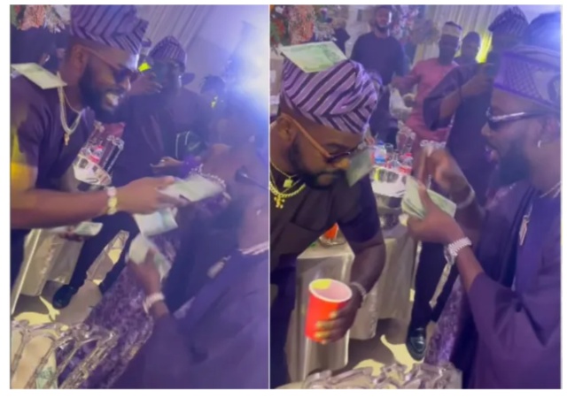 "who go pack that money now”- Reactions as Adekunle Gold, Pheelz, and Falz were seen spraying money on themselves 