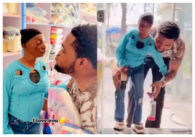 “I know dey are doing me"- Reactions as Aunty Ramota shares a video showcasing her newfound love