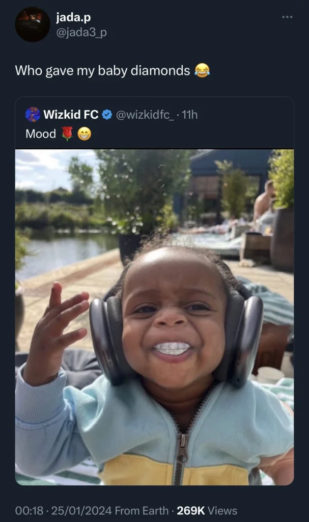 “Smallest bird with some grillzzzzz" —Reaction as Jada Pollock reacts to photo of her son, AJ 