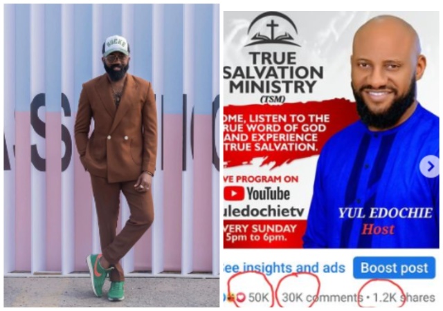 Noble Igwe slams Yul Edochie for switching professions.