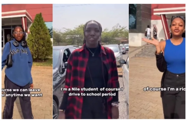 "Na the same NYSC camp we go enter" - Reactions as Three Nile University students participate in the viral TikTok challenge 'Of Course'(Video)