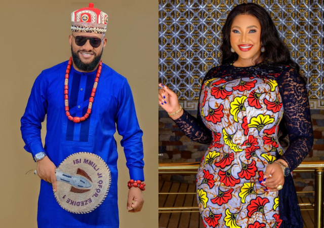“I don’t joke with her”- Yul Edochie says as he shows second wife, Judy Austin