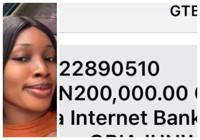 "Do i really need a man” - Nigerian lady expresses her joy after receiving N200k from her brother to celebrate Valentine's Day