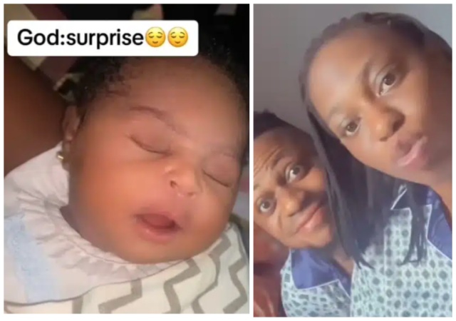 “Even the surprise was surprised” - Reactions as lady shares surprise her family receives after her husband reassured her of his 'pullout game'