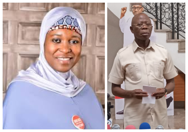 “Just yesterday Buhari was their hero" - Aisha Yesufu blasts Oshiomhole for calling Buhari a failure