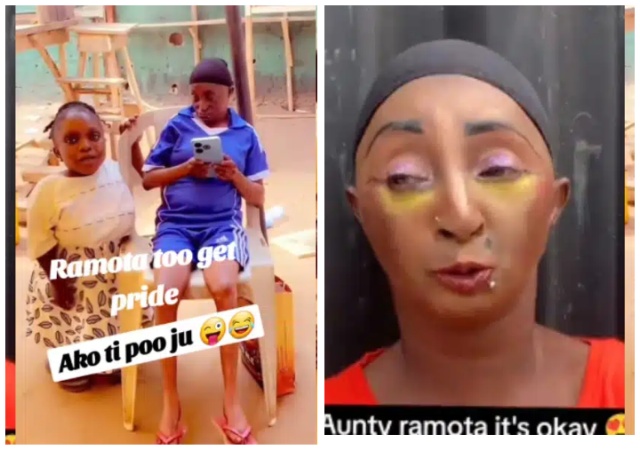 Aunty Ramota apologizes to Nigerians for snubbing her colleague Aunty Ajara on set