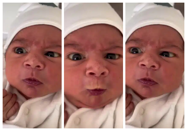 “Where the heck am i” - Hilarious reactions trails baby's facial expression at birth