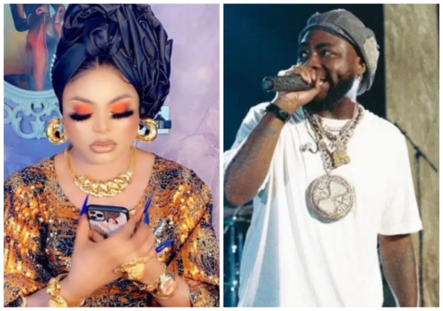 Bobrisky comforts Davido following his loss at the 66th Grammy awards