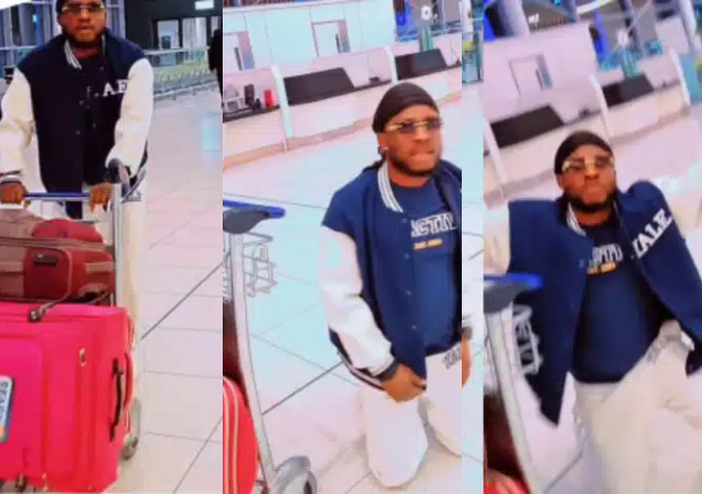 “God I thank you I escaped from Tinubu’s hands” - Man rejoices heartily at the airport as he relocates to UK