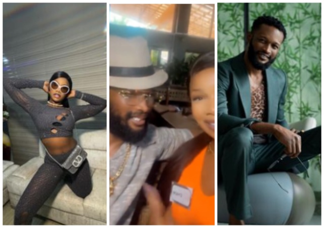 “Give us light babe" - Bucci Franklin plays around with with Tacha during a recent meeting