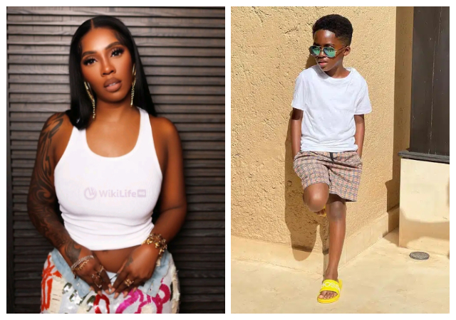 Tiwa Savage emotional as son, Jamil Balogun surprises her with a heartfelt text for Valentine's Day