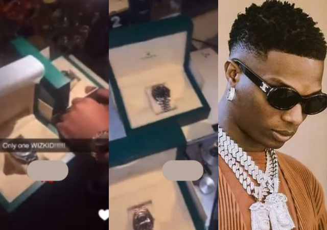“Only one wizkid” - Wizkid gifts his team a luxurious Rolex wristwatches