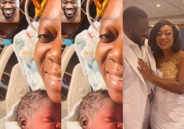 Nollywood actor, Deyemi Okanlawon and wife welcome third child