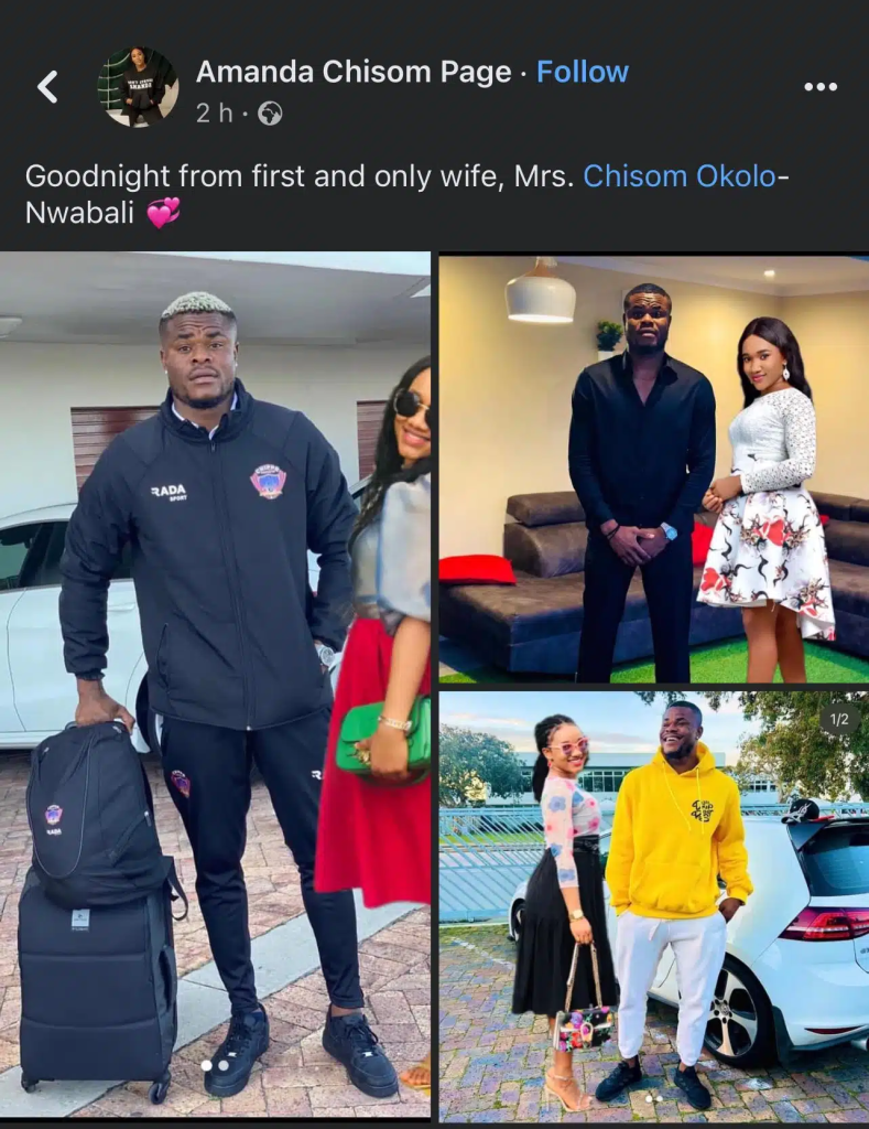 “You see this opposite gender” - Reactions as lady photoshops herself into Stanley Nwabali’s photos