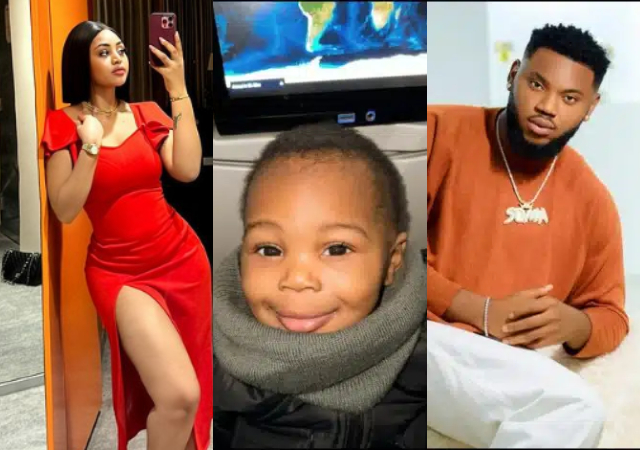 “You wan draw attention” – Reactions as Regina Daniels celebrates ex-boyfriend, Somadina Adinma's son on first birthday