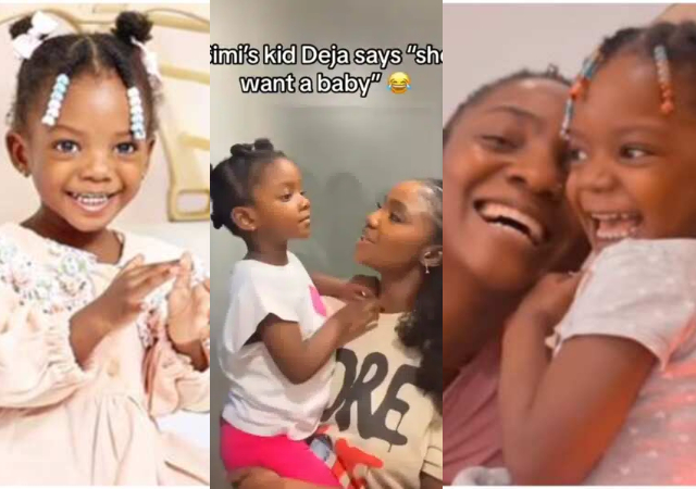 “No, we do not” – Moment Simi bluntly shuts down daughter, Deja’s request for another baby