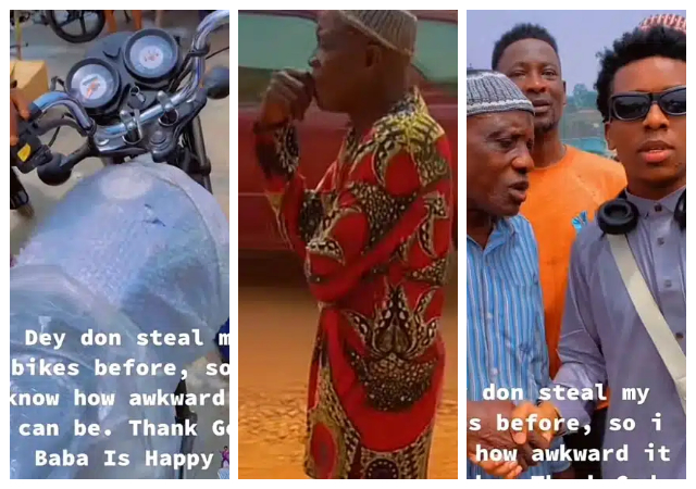 " I know how it feels" - Small Doctor says as he purchases a new Okada for an elderly man who had his own stolen
