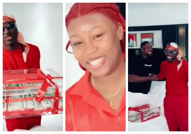 “Super man deserves a super woman”– Cute wife surprises husband with valentine’s gift delivered by Spyro