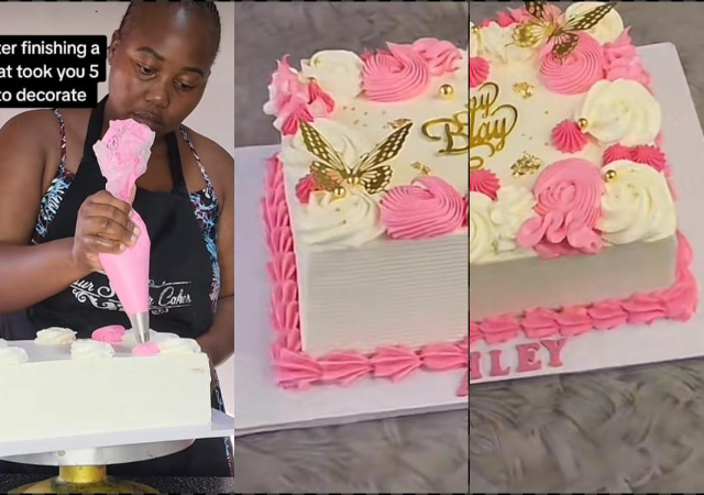 “My wife is getting annoyed” – Baker expresses frustration as client rejects 5 hours cake design