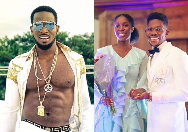 Dbanj congratulates Moses Bliss and wife, Marie Wiseborn following their wedding