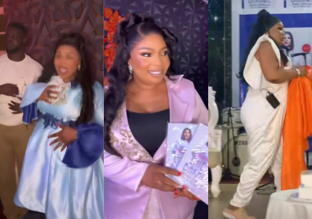 Why are you people not talking about my hair worth N1.8m – Laide Bakare asks critics of her outfits at book launch event