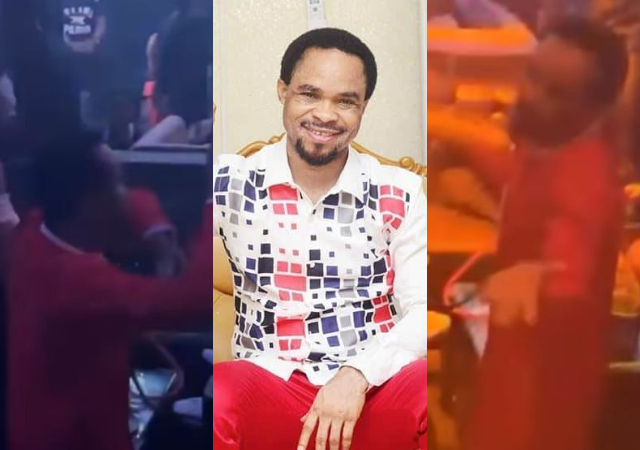 "No be Liquid Metal be that?" - Video of Prophet Odumeje vibing so hard at nightclub goes viral