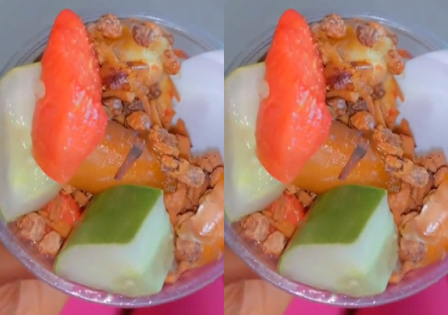 Dissatisfied customer reveals content of the parfait she bought in Ekiti