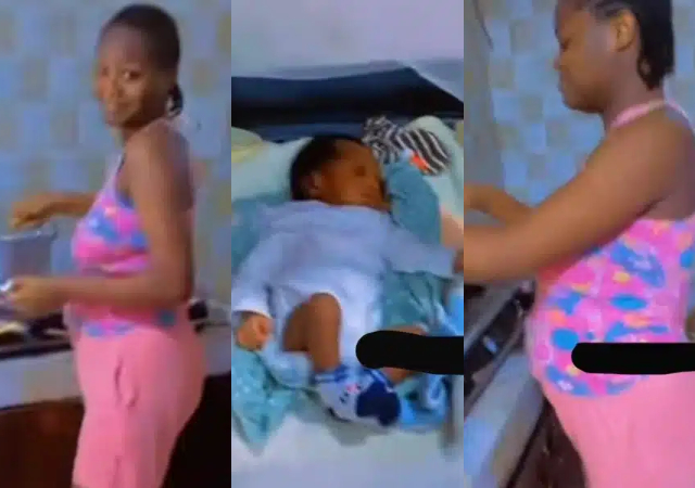 “This kind of husband can be manipulative" - Reaction as man shares how wife agrees to cook for him a day after giving birth