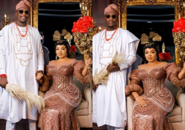 Queen Atang shares pre-wedding pictures as her wedding to her fiance King David commences today