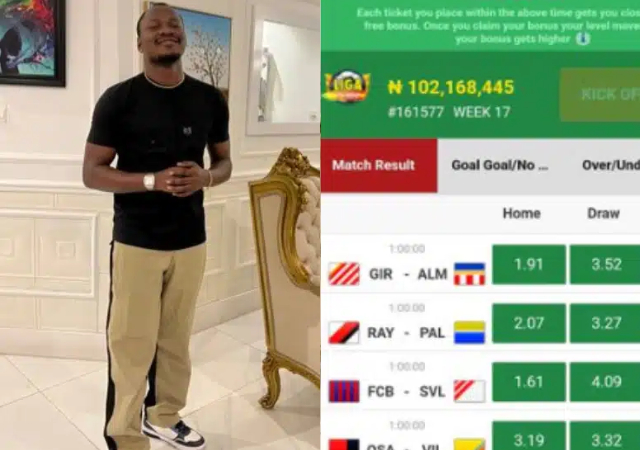 “I decided to beat my own record winning” – Man rejoices as he wins N102M in sports betting after staking N4.5M