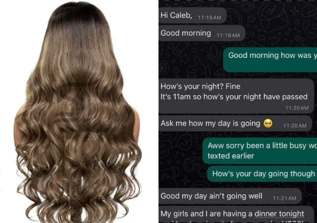 “I only have N80K” – Tech bro surprised as female friend ask him for N500K to buy wig