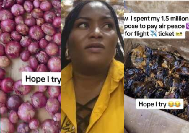 "You did well"- Woman uses N1.5m her hubby gave her for flight to buy foodstuff