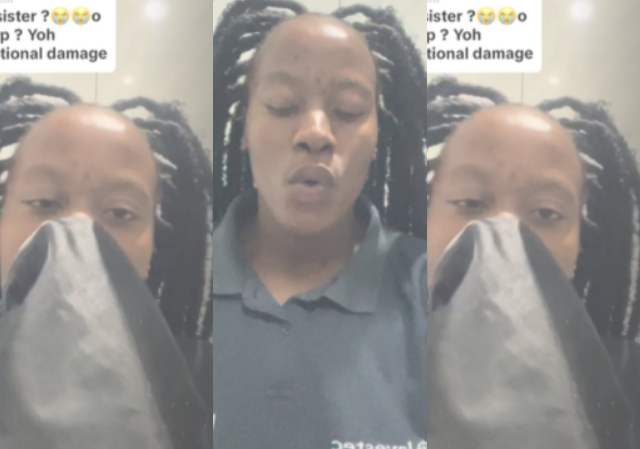 "It looks like spider"- Reactions as Lady Plaits Tight Braids, Complains of Pain