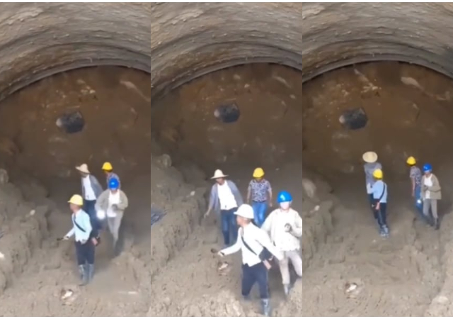 “What if Earth is hell" - Reactions as video of four men who met 'hell' while mining goes viral