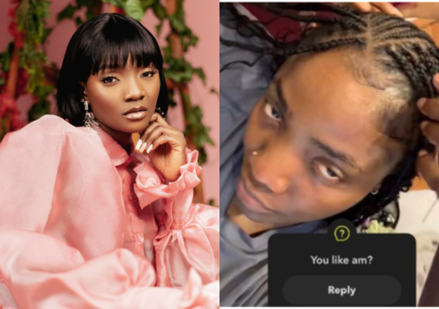 “See your forehead..."- Simi blows hot as troll ridicules her appearance