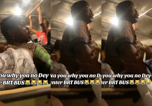 “You get husband, you dey do conductor” – Pregnant woman challenges a female conductor on a BRT bus from Oshodi to Sango