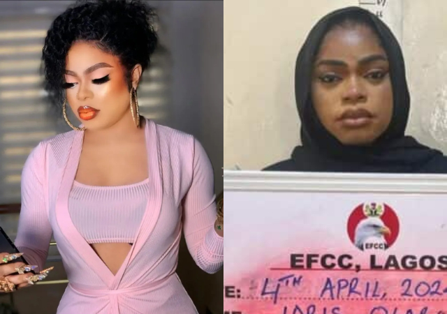 Crossdresser Bobrisky appears in court for naira abuse, money laundering trial