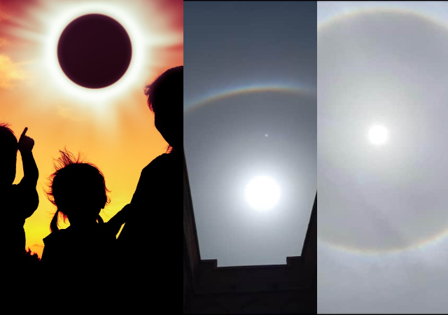 “Partially Visible in Oyo and Kano” – Nigerians shares, photos of eclipse of the sun