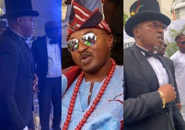 "See as he look like professor sekesekebula" - Oluwo of Iwo’s outfit at Florence Ajimobi’s 65th birthday reception dinner sparks reactions