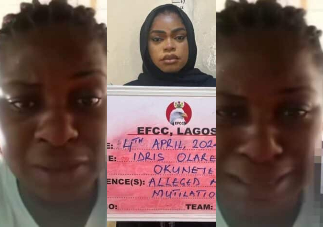 “Please release Mummy of Lagos” – Bobrisky’s female fan breaks down in tears as she begs EFCC