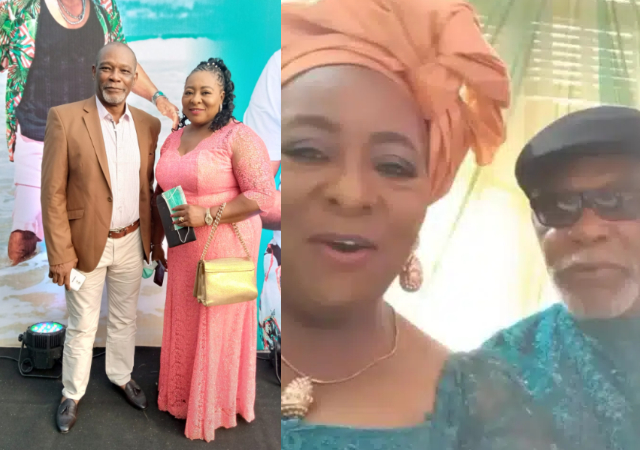 Nollywood couple, Norbert Young and wife, Gloria shares a loved-up video of them vibing to a song at an event