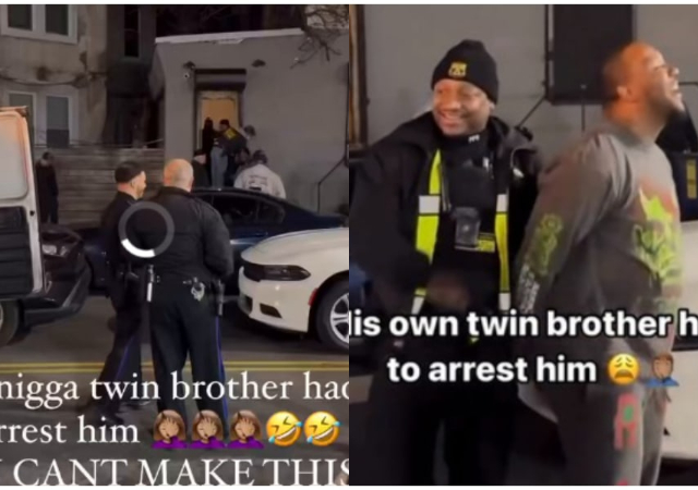 "Imagine having to put your own twin brother in jail” - Reactions as Police officer arrests his twin brother in US
