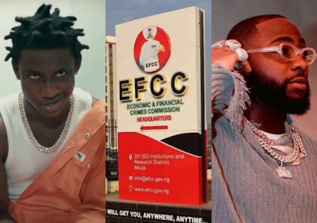"Na Davido EFCC go carry next" - Davido & Shallipopi spotted on video spraying naira notes amid EFCC ban