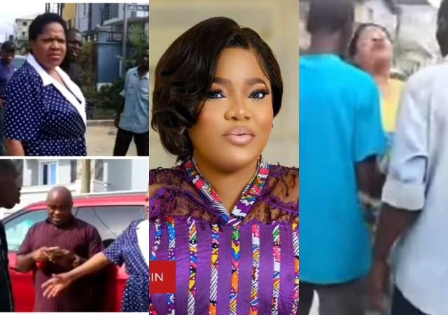 Drama as actress Toyin Abraham clashes with Area Boys on movie set