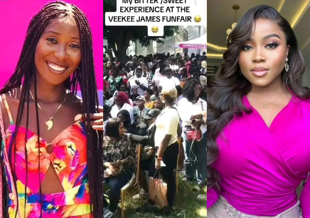 Nigerian lady shares experience at Veekee James’ fun fair and how her wig was stolen from her