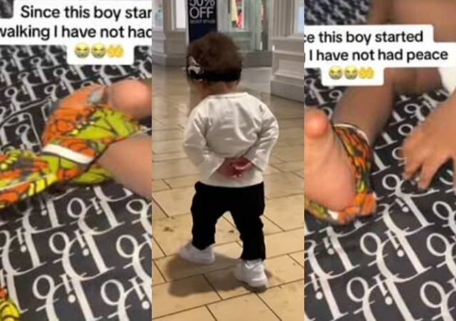“He can destroy a room in 20 seconds” – Nigerian mom explains why she tied her son's legs