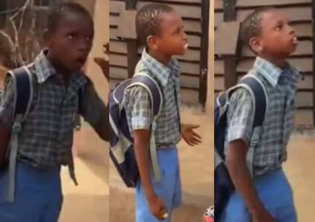 "Stand up for yourself"- Fearless Schoolboy confidently faces older girl