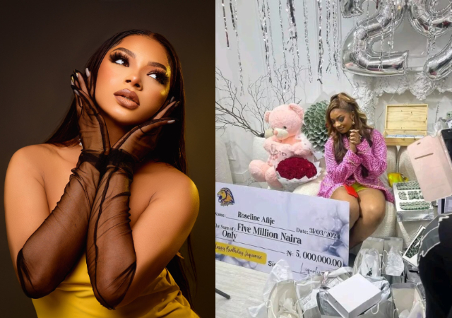 Fans gift BBNaija’s Liquorose N5m cheque, 100k fuel voucher, and other gifts on her 29th birthday