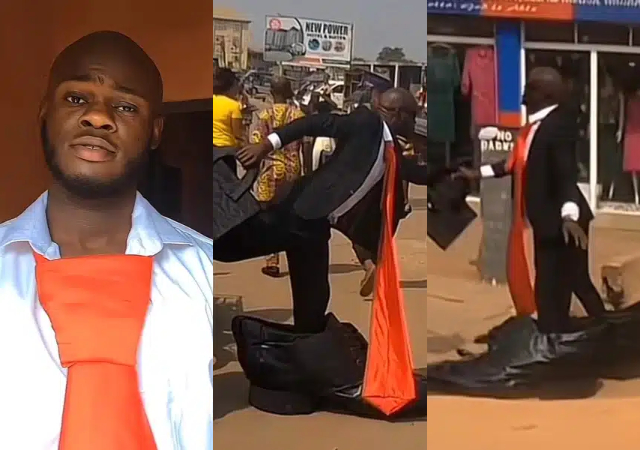 "I no fit put my leg in your shoes” - Nigerian man sparks reactions as he shows off his exotic ‘ride’