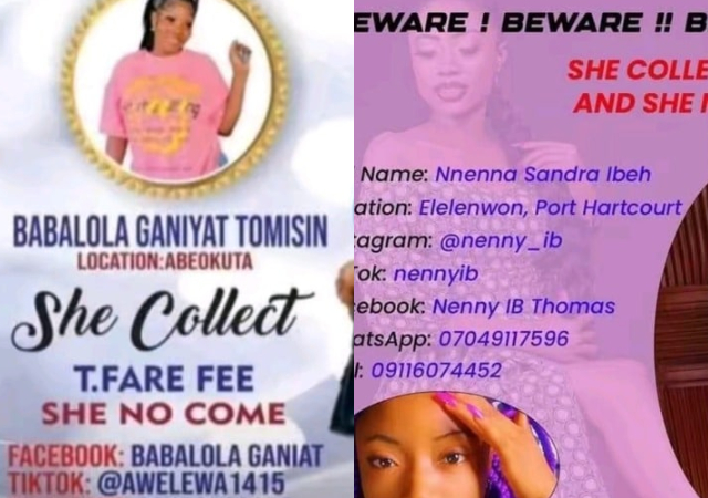 Man publishes phone numbers, Facebook ID of ladies who disappointed him after collecting ‘Tfare’